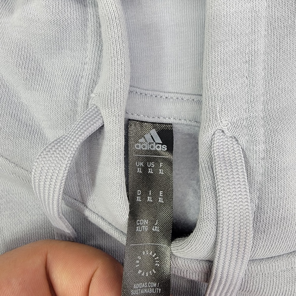 Adidas Hoodie Mens XL Gray Camouflage Pullover Casual Gym Workout  Logo active - Picture 5 of 11